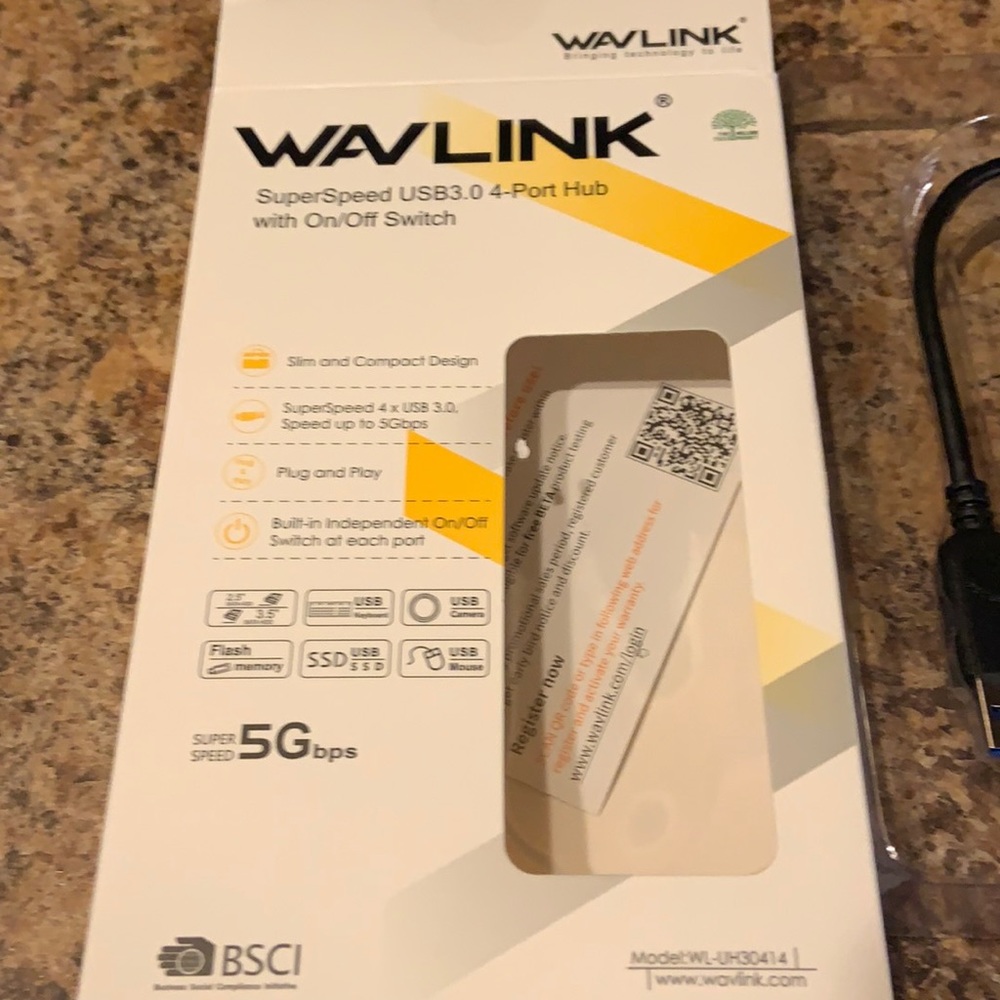 Wavlink Super Speed USB3.0 4-Port Hub